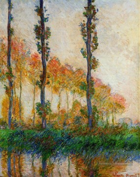 Trois arbres en automne Claude Monet Peinture à l'huile
